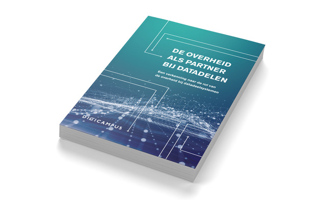 De cover van de publicatie, de overheid als partner bij datadelen